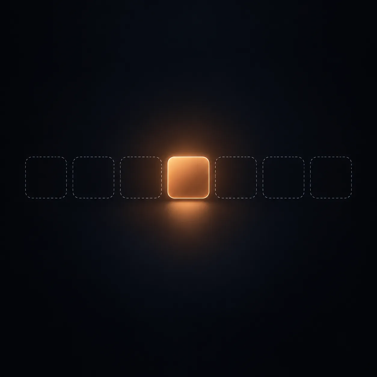 Une illustration de sept pièces de puzzle qui s'assemblent, dont une seule déjà en place.