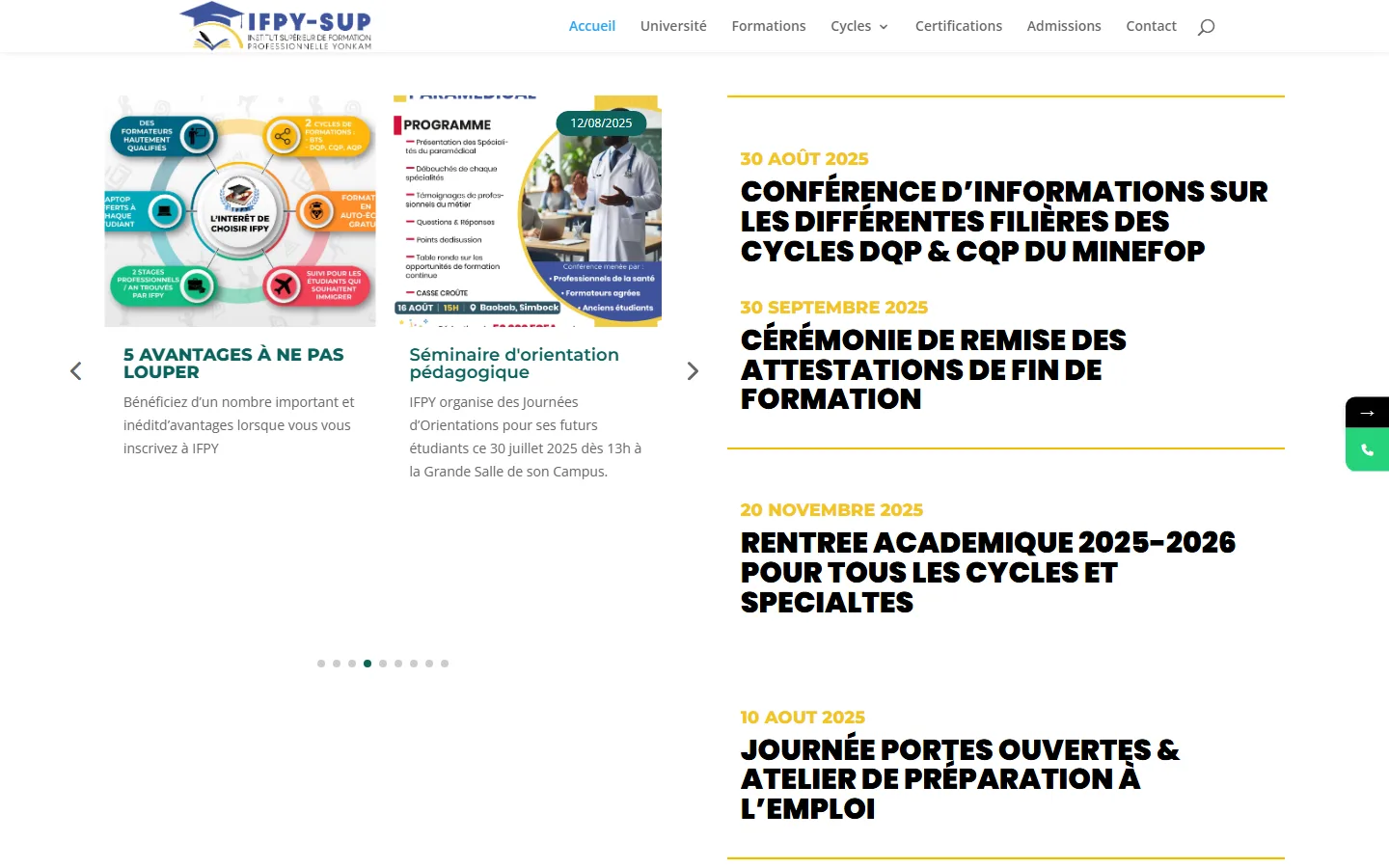 Site Ecole — aperçu 2