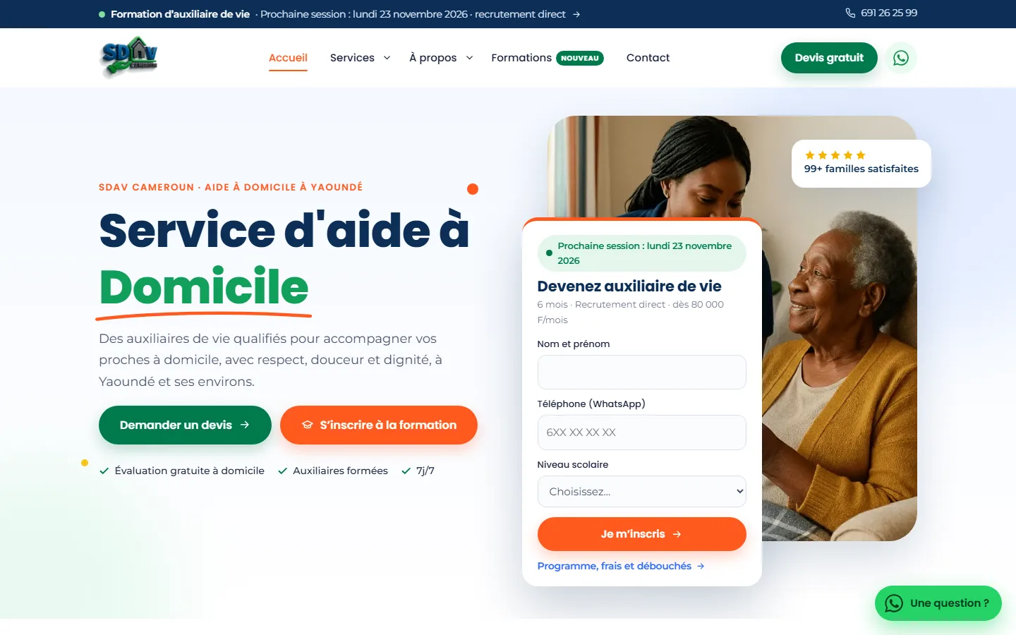 Site Wordpress- SDAV-Cameroun — aperçu 2